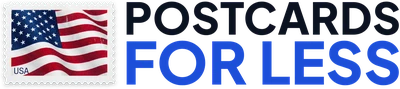 Postcards For Less logo
